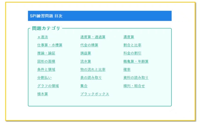 SPI数学の問題例